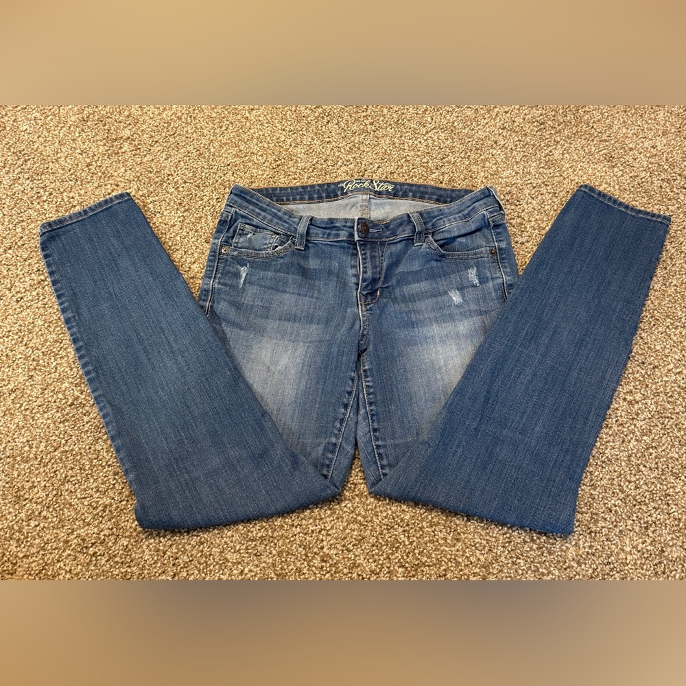 Pants Old Navy The Rockstar blue jeans size 14 regular - Picture 10 of 13